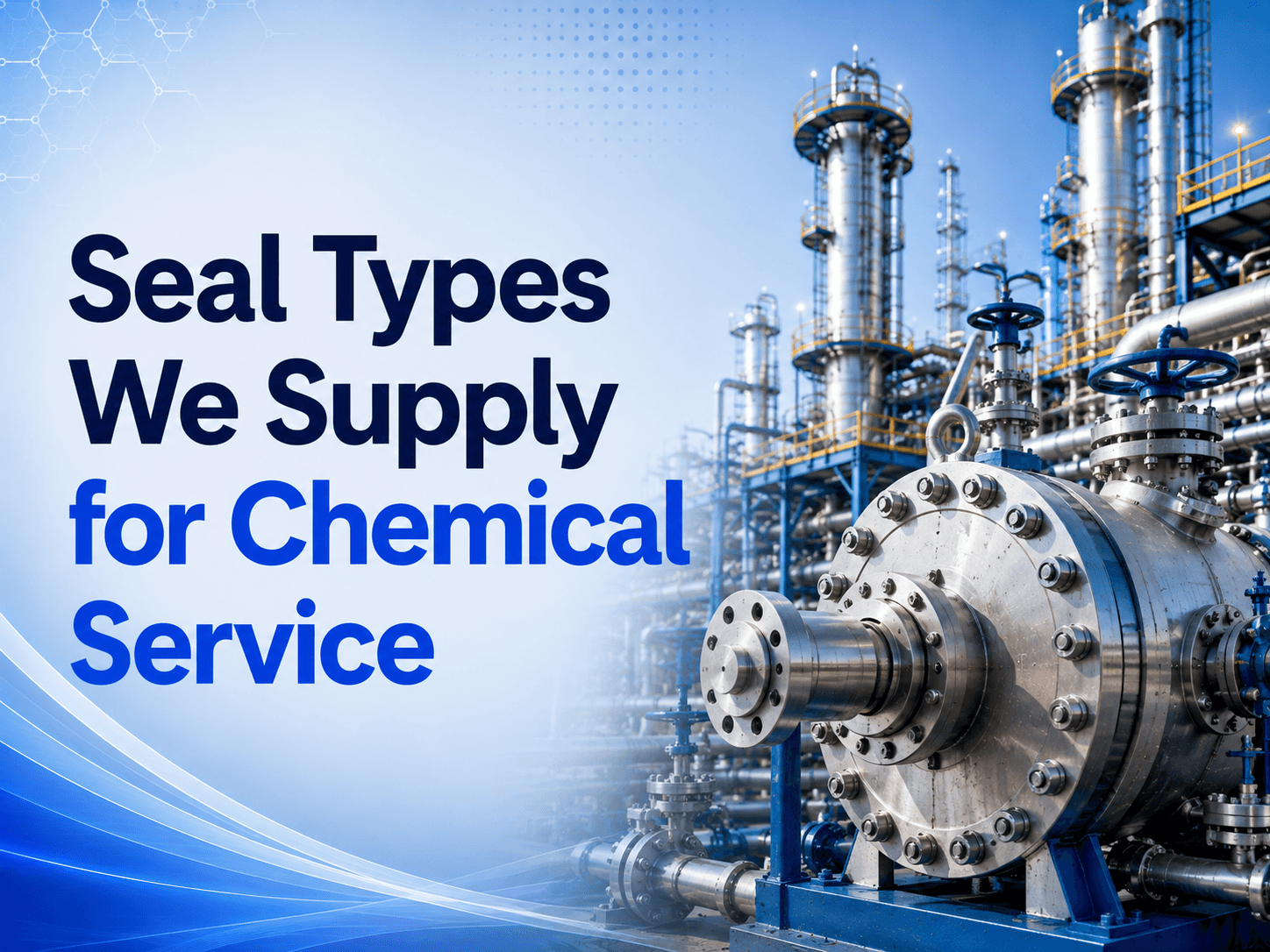 Seal Types We Supply for Chemical Service