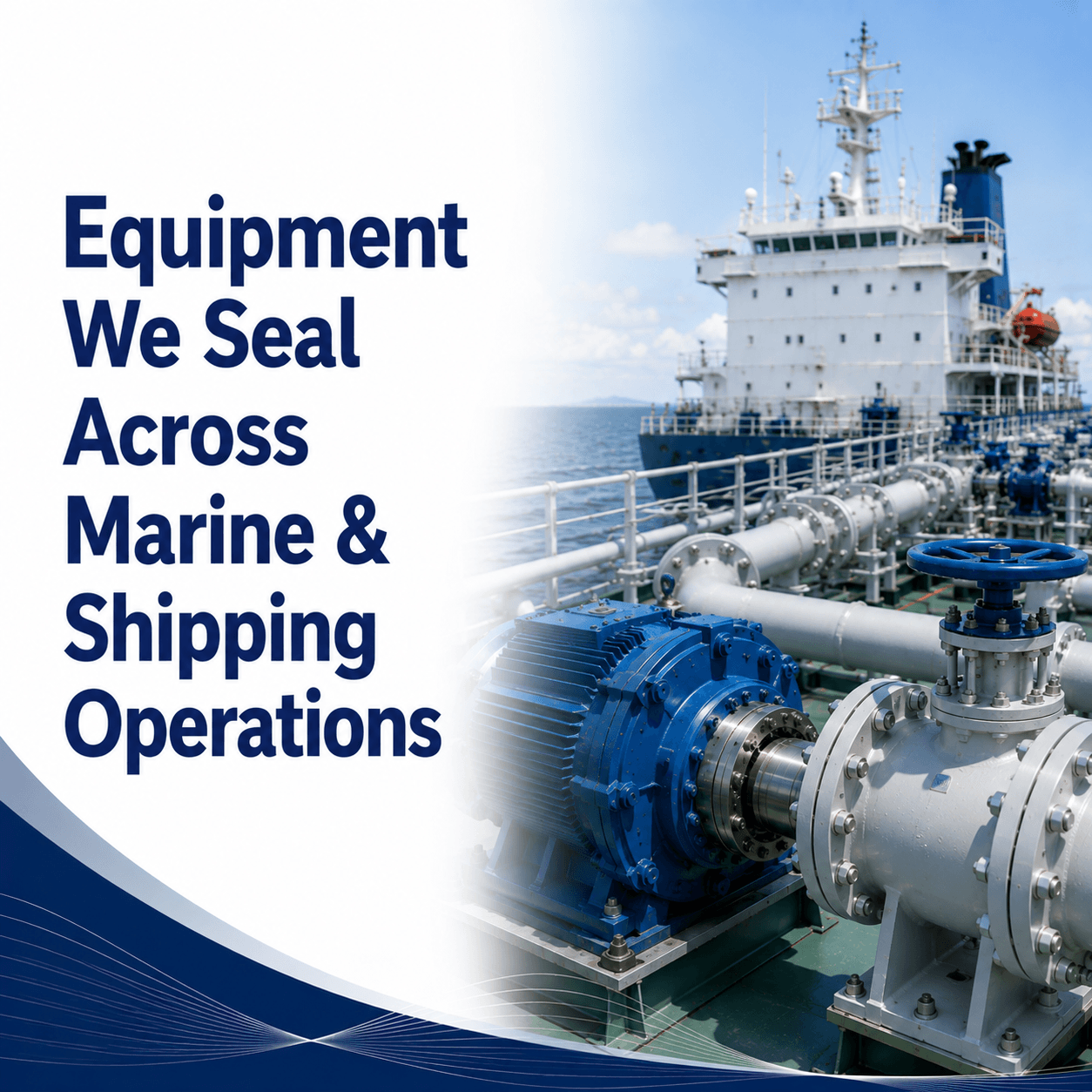 Equipment We Seal Across Marine & Shipping Operations
