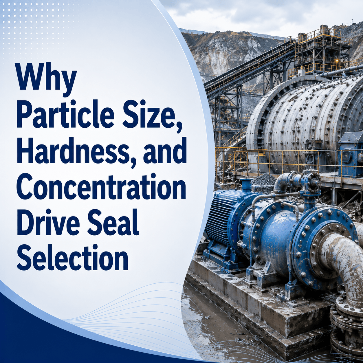 Why Particle Size, Hardness, and Concentration Drive Seal Selection