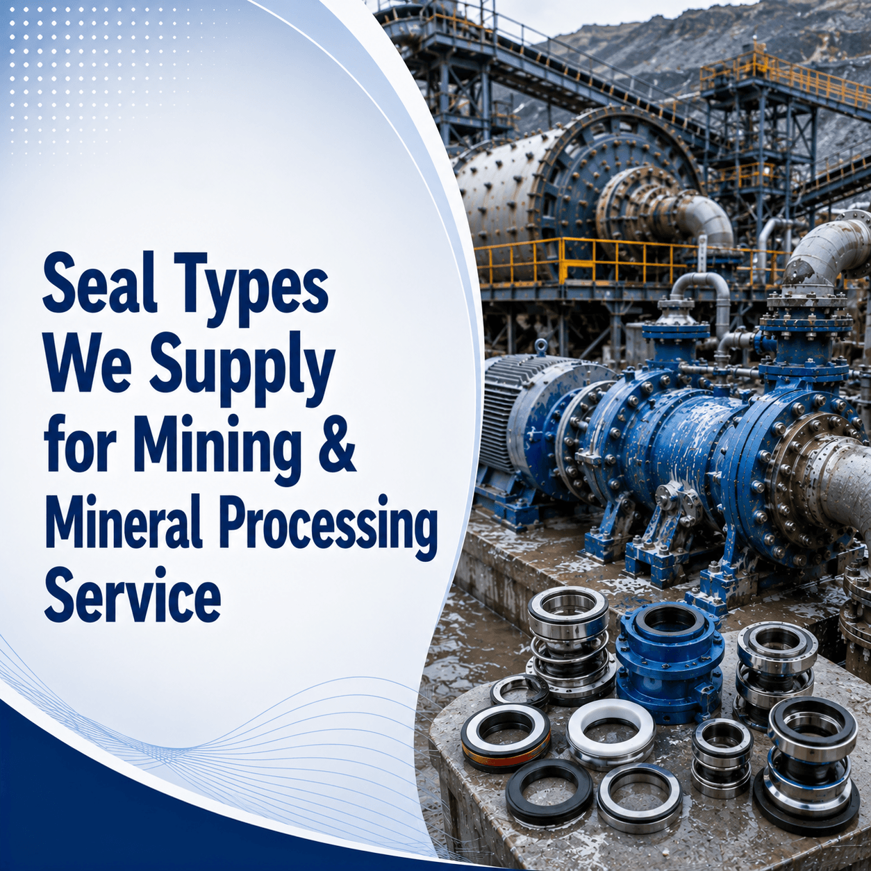 Seal Types We Supply for Mining & Mineral Processing Service