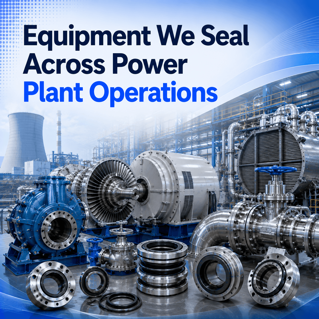 Equipment We Seal Across Power Plant Operations