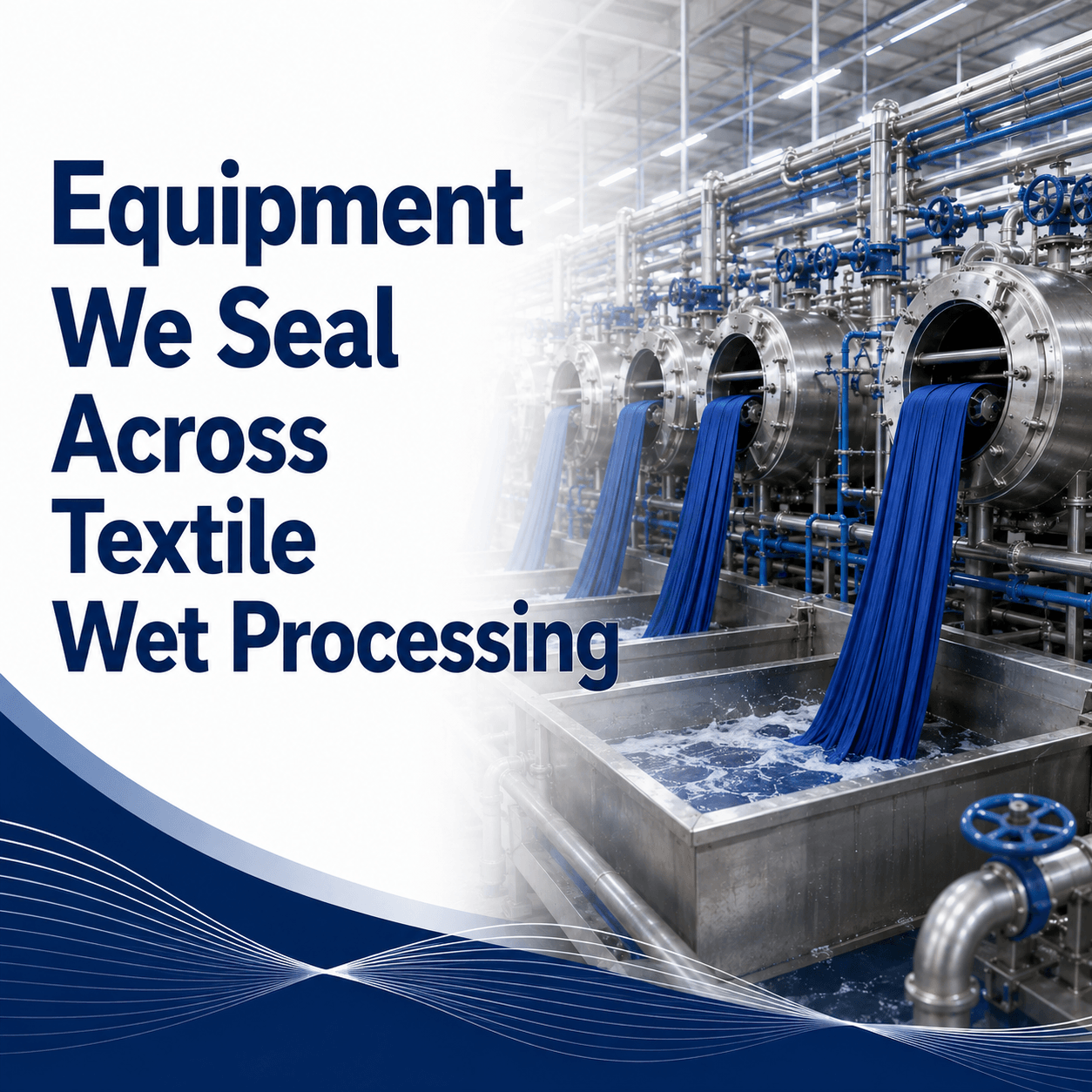 Equipment We Seal Across Textile Wet Processing