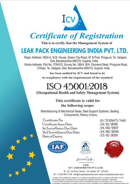 Beston Seals Certificate 3